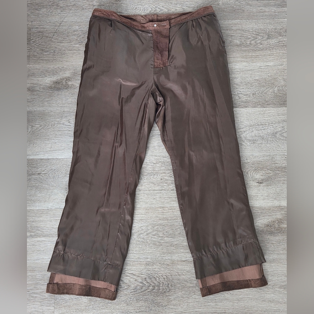 Lauren Ralph Lauren Women's Pants 100% Leather, Size 16, Vtg. - Picture 3 of 12